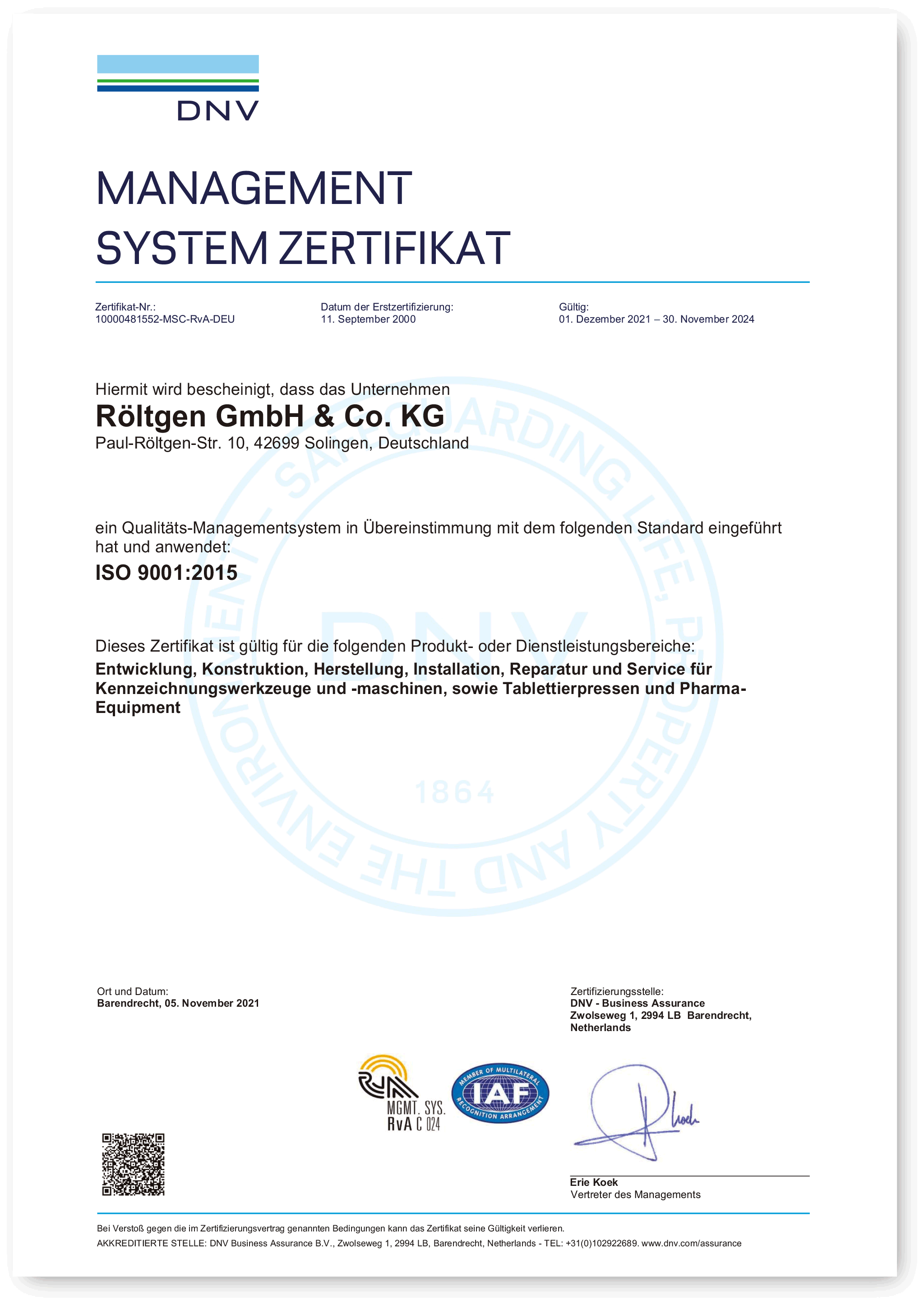 Iso 9001 De ISO 9100:2015