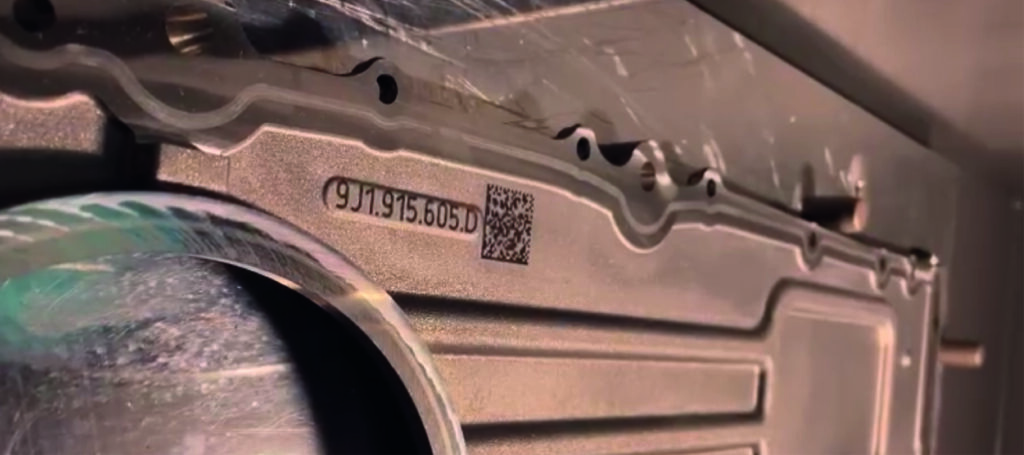 Bauteil mit Laserkennzeichnung