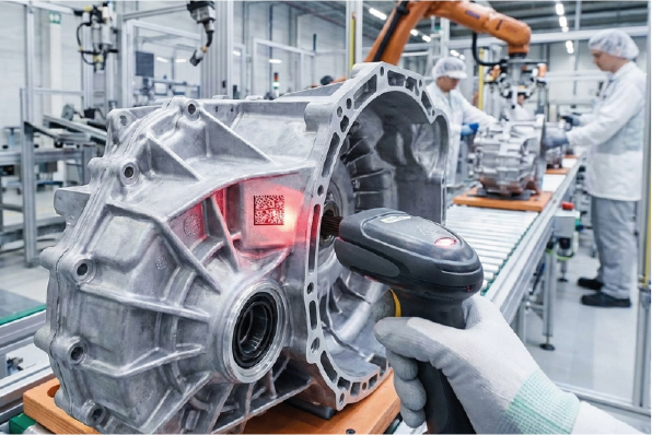 Dmc Wird Von Scanner Gescannt